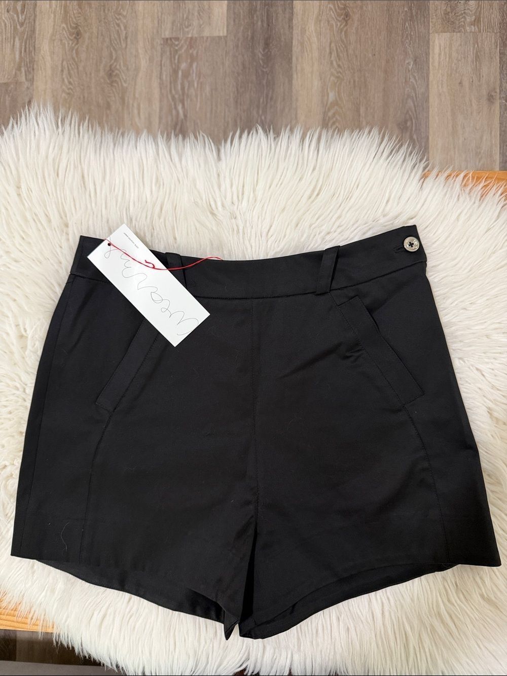 High-Waist Black Tailored Women's Shorts Size 4 NWOT